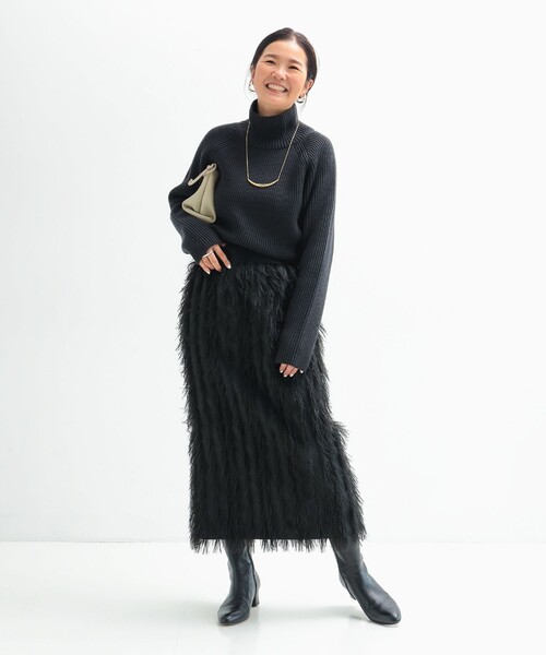 セール】【1/1値下げ】フェザー ジャガード ドレス スカート .M