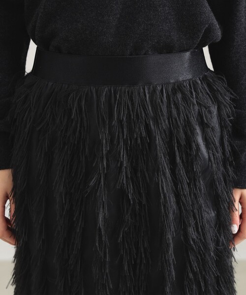 Demi-Luxe BEAMS（デミルクス ビームス）の「【1/1値下げ】フェザー ジャガード ドレス スカート .M（スカート・レディース・ブラック・38/36）」の9枚目の写真