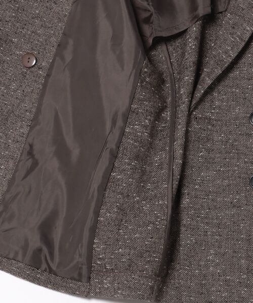 12Twelve Agenda（トゥエルブ　アジェンダ）の「ミックスツイードダブルジャケット（テーラードジャケット・レディース・ブラウン/ブラック・M）」の17枚目の写真