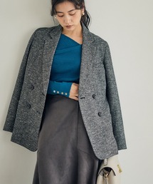 ミックスツイードダブルジャケット