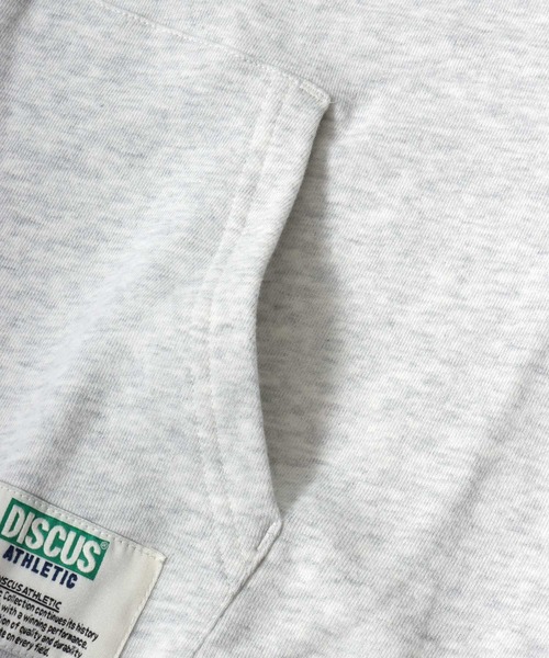 DISCUS ATHLETIC(ディスカス アスレチック)の「DISCUS ATHLETIC(ディスカスアスレチック)カレッジロゴアップリケ USAコットン ヘビーウェイトスウェットジップパーカー ユニセックス(パーカー・メンズ・ブラック/アッシュグレー/ブラウン・M/L/XL)」の17枚目の写真