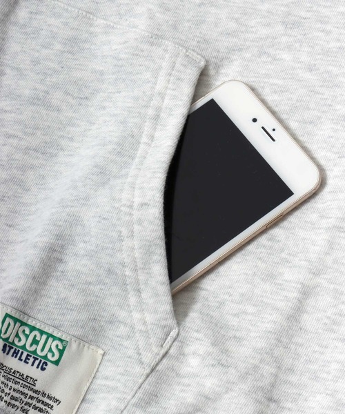 DISCUS ATHLETIC(ディスカス アスレチック)の「DISCUS ATHLETIC(ディスカスアスレチック)カレッジロゴアップリケ USAコットン ヘビーウェイトスウェットジップパーカー ユニセックス(パーカー・メンズ・ブラック/アッシュグレー/ブラウン・M/L/XL)」の10枚目の写真