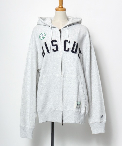 DISCUS ATHLETIC(ディスカス アスレチック)の「DISCUS ATHLETIC(ディスカスアスレチック)カレッジロゴアップリケ USAコットン ヘビーウェイトスウェットジップパーカー ユニセックス(パーカー・メンズ・ブラック/アッシュグレー/ブラウン・M/L/XL)」の12枚目の写真