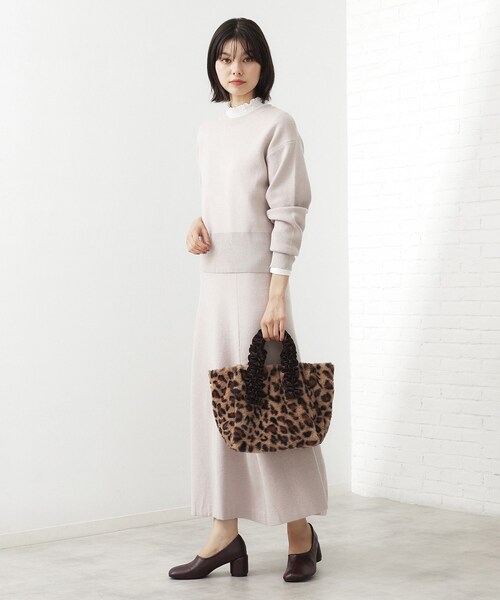 THE SHOP TK （ザ ショップ ティーケー ）の「フリルハンドルフェイクファーバッグ（トートバッグ・レディース・ブラウン系その他/キャメル/スミクロ・00）」の6枚目の写真