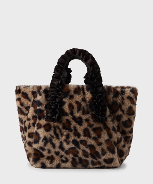 THE SHOP TK （ザ ショップ ティーケー ）の「フリルハンドルフェイクファーバッグ（トートバッグ・レディース・ブラウン系その他/キャメル/スミクロ・00）」の9枚目の写真