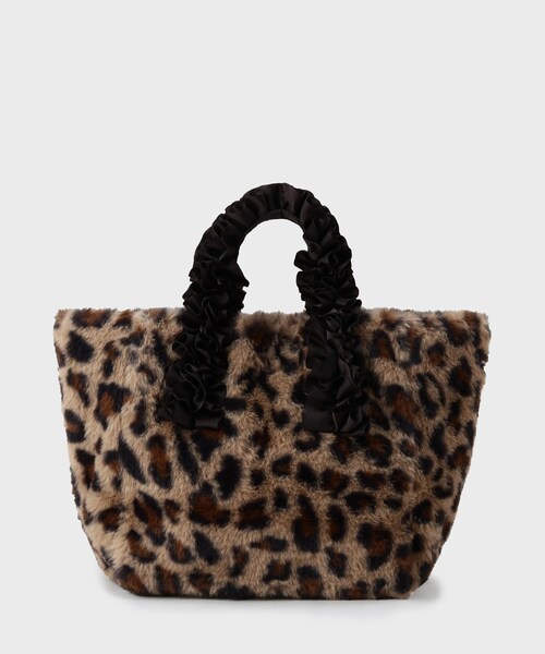 THE SHOP TK （ザ ショップ ティーケー ）の「フリルハンドルフェイクファーバッグ（トートバッグ・レディース・ブラウン系その他/キャメル/スミクロ・00）」の11枚目の写真