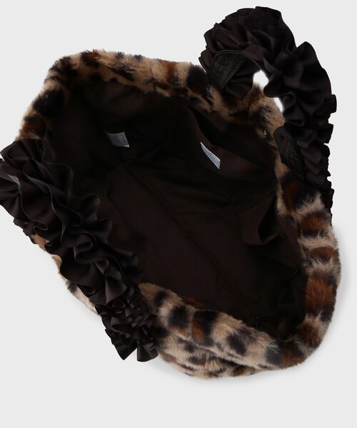 THE SHOP TK （ザ ショップ ティーケー ）の「フリルハンドルフェイクファーバッグ（トートバッグ・レディース・ブラウン系その他/キャメル/スミクロ・00）」の15枚目の写真