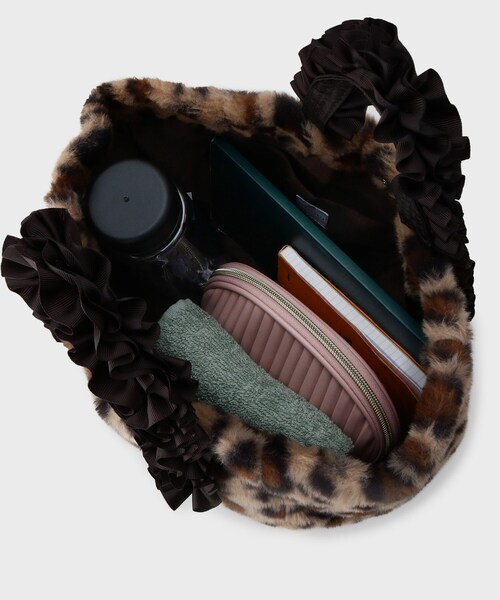 THE SHOP TK （ザ ショップ ティーケー ）の「フリルハンドルフェイクファーバッグ（トートバッグ・レディース・ブラウン系その他/キャメル/スミクロ・00）」の16枚目の写真