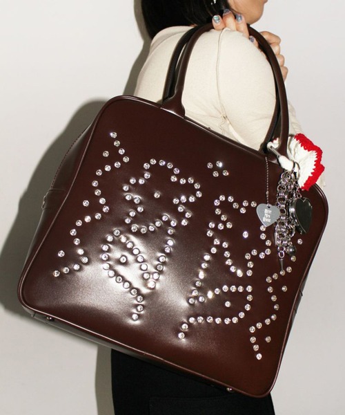 セール】【HEY! Mrs ROSE】Rhinestone Boston（ボストンバッグ）｜HEY