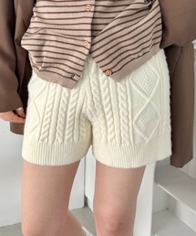 SOLLON. | ケーブルニットホットパンツ(その他パンツ)