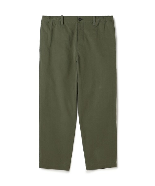 TOMORROWLAND （トゥモローランド）の「80/2スーピマコットン イージーパンツ BORGHI（チノパンツ・メンズ・ブラック/カーキ・M/L/S）」の2枚目の写真