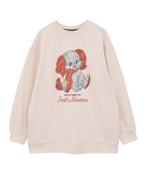 Candy Stripper（キャンディストリッパー）の「SWEET MEMORIES SWEAT ワンピース（スウェット・レディース・ブラック/レッド/ピンク/オフホワイト・FREE）」の3枚目の写真