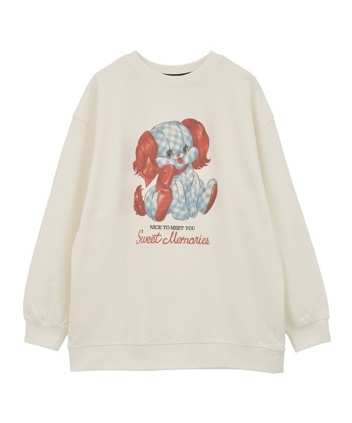 Candy Stripper（キャンディストリッパー）の「SWEET MEMORIES SWEAT ワンピース（スウェット・レディース・ブラック/レッド/ピンク/オフホワイト・FREE）」の9枚目の写真