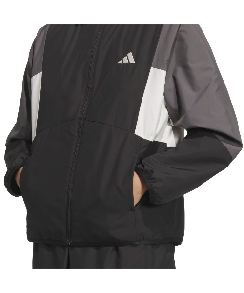 adidas（アディダス）の「アディダス adidas トラム ルーズフィット カラー ブロッキング ウインドブレーカー ジャケット（ナイロンジャケット・レディース・ネイビー/ブラック/グレー・XL/S/L/M）」の15枚目の写真