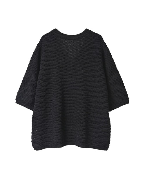 STYLE DELI(スタイルデリ)の「【BLK001】ストラクチャーリブカーディガン(カーディガン/ボレロ・レディース・ブラック・FREE)」の3枚目の写真