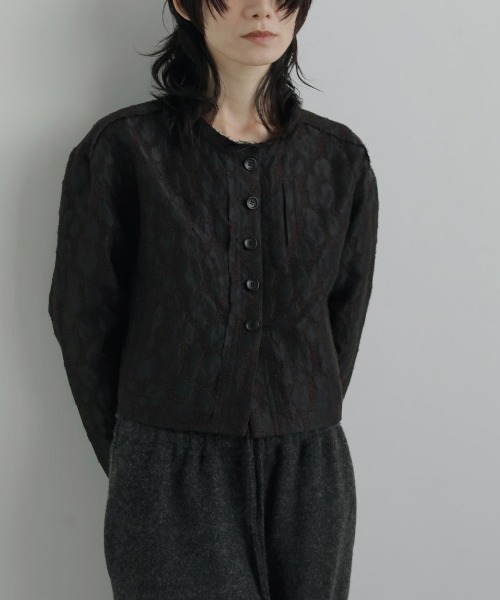 anuke(アンヌーク)の「anuke Leopard Jacquard Jacket 62520110(その他アウター・レディース・ブラウン・38/36)」の1枚目の写真