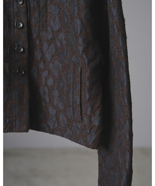 anuke(アンヌーク)の「anuke Leopard Jacquard Jacket 62520110(その他アウター・レディース・ブラウン・38/36)」の12枚目の写真