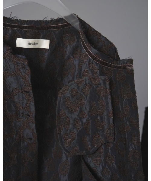 anuke(アンヌーク)の「anuke Leopard Jacquard Jacket 62520110(その他アウター・レディース・ブラウン・38/36)」の14枚目の写真