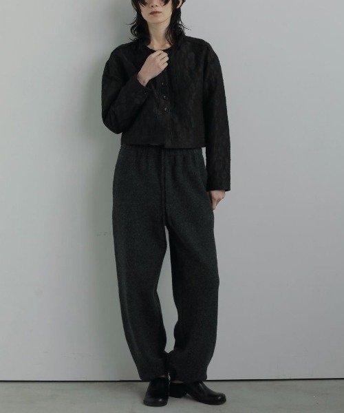 anuke(アンヌーク)の「anuke Leopard Jacquard Jacket 62520110(その他アウター・レディース・ブラウン・38/36)」の2枚目の写真