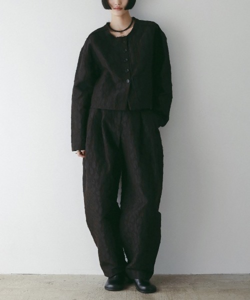 anuke(アンヌーク)の「anuke Leopard Jacquard Jacket 62520110(その他アウター・レディース・ブラウン・38/36)」の8枚目の写真