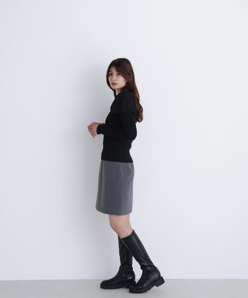 NATURAL BEAUTY BASIC(ナチュラルビューティーベーシック)の「◇フロントリボンニット(ニット/セーター・レディース・オフホワイト/グレー/ブラック・FREE)」の12枚目の写真