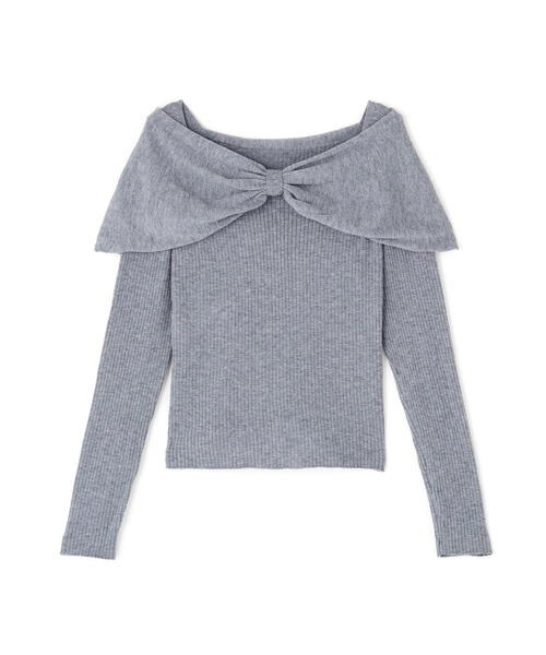 NATURAL BEAUTY BASIC(ナチュラルビューティーベーシック)の「◇フロントリボンニット(ニット/セーター・レディース・オフホワイト/グレー/ブラック・FREE)」の18枚目の写真