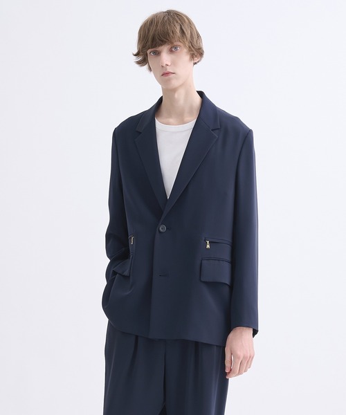 CULLNI Double Satin ZIP Pocketテーラードジャケット CULLNI ONLINE STORE / Double Cloth Twill Zip Pocket Tailored