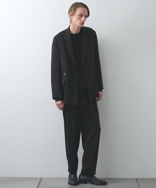 CULLNI(クルニ)の「【CULLNI】別注 Tailored JKT(テーラードジャケット・メンズ・ブラック/ネイビー/モカ・1/2)」の4枚目の写真