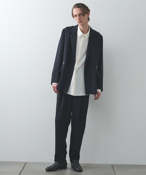 CULLNI(クルニ)の「【CULLNI】別注 Tailored JKT(テーラードジャケット・メンズ・ブラック/ネイビー/モカ・1/2)」の10枚目の写真