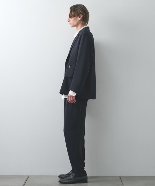 CULLNI(クルニ)の「【CULLNI】別注 Tailored JKT(テーラードジャケット・メンズ・ブラック/ネイビー/モカ・1/2)」の11枚目の写真