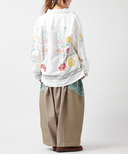 チャイハネ（チャイハネ）の「【チャイハネ】ヤオリ異素材パッチワークMEN'Sパンツ（その他パンツ・メンズ・ブラック/ブルー/ベージュ・FREE）」の14枚目の写真