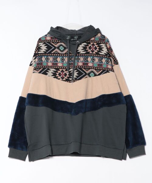 チャイハネ(チャイハネ)の「【チャイハネ】ファーベルMEN'Sフーディー(パーカー・メンズ・ホワイト/ブラック/グリーン・FREE)」の3枚目の写真