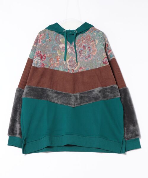 チャイハネ(チャイハネ)の「【チャイハネ】ファーベルMEN'Sフーディー(パーカー・メンズ・ホワイト/ブラック/グリーン・FREE)」の1枚目の写真