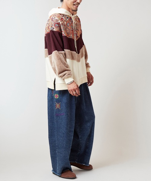 チャイハネ(チャイハネ)の「【チャイハネ】ファーベルMEN'Sフーディー(パーカー・メンズ・ホワイト/ブラック/グリーン・FREE)」の7枚目の写真