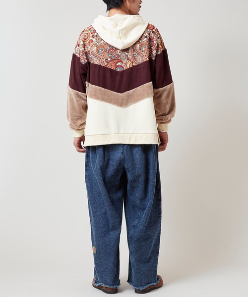 チャイハネ(チャイハネ)の「【チャイハネ】ファーベルMEN'Sフーディー(パーカー・メンズ・ホワイト/ブラック/グリーン・FREE)」の8枚目の写真