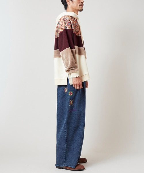 チャイハネ(チャイハネ)の「【チャイハネ】ファーベルMEN'Sフーディー(パーカー・メンズ・ホワイト/ブラック/グリーン・FREE)」の9枚目の写真