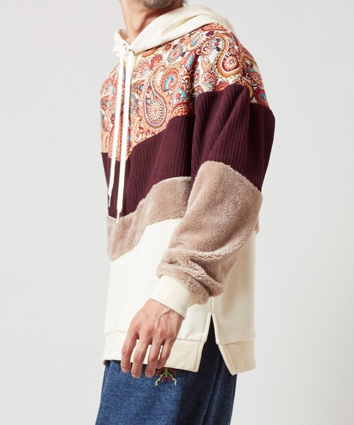 チャイハネ(チャイハネ)の「【チャイハネ】ファーベルMEN'Sフーディー(パーカー・メンズ・ホワイト/ブラック/グリーン・FREE)」の10枚目の写真