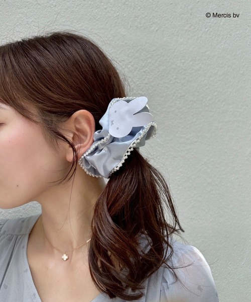 MIIA（ミーア）の「miffy 総柄パールシュシュ（ショルダーバッグ・レディース・ブラック/ブルー/ベージュ・FREE）」の17枚目の写真