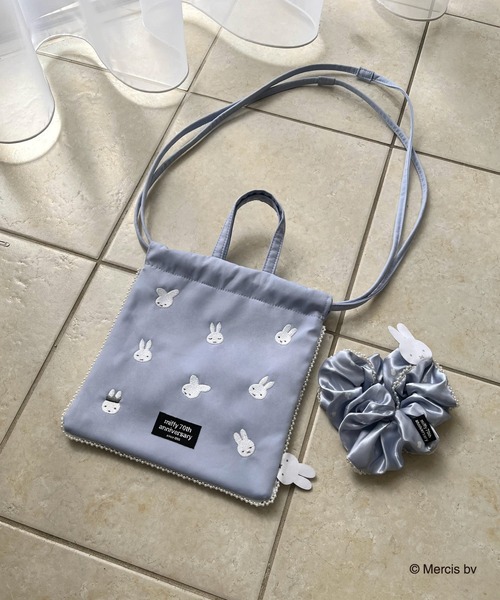 MIIA（ミーア）の「miffy 総柄パールシュシュ（ショルダーバッグ・レディース・ブラック/ブルー/ベージュ・FREE）」の12枚目の写真