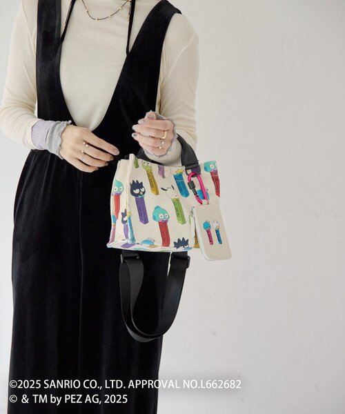 はぴだんぶい×PEZ(ペッツ)×ear】コラボコットントートバッグS（トート