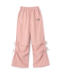 【完売カラー】ayakawasaki パラシュートパンツ mauve pink サテンカーゴジョガーパンツ レディース リラックスパンツ[品番