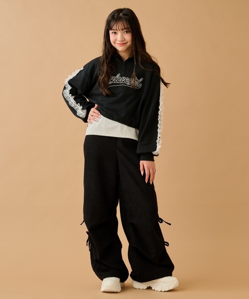 by LOVEiT（バイラビット）の「リボンパラシュートパンツ（その他パンツ・キッズ・アイボリー/ピンク/ブラック・130cm/160cm/120cm/150cm/140cm）」の5枚目の写真