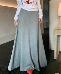 ポンチ ロングフレアースカート
