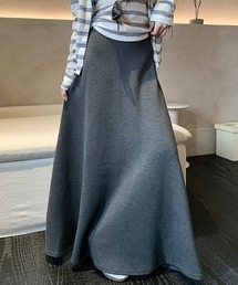 ポンチ ロングフレアースカート