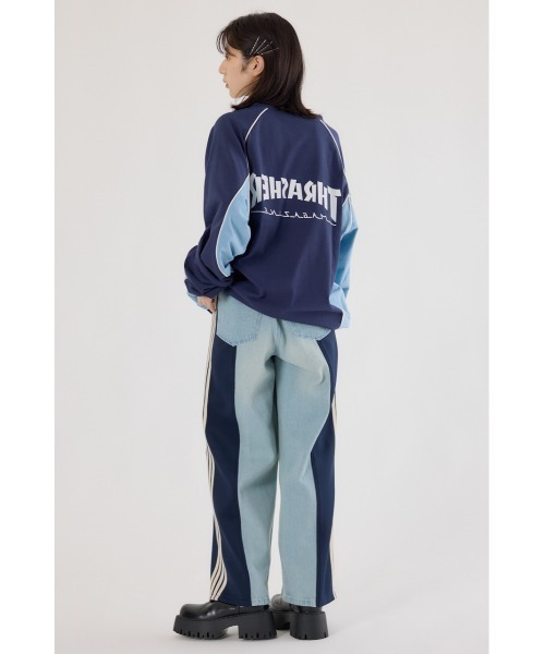 RODEO CROWNS WIDE BOWL（ロデオクラウンズワイドボウル）の「THRASHER GAME L/S Tシャツ（Tシャツ/カットソー・レディース・オフホワイト/ブラック/ネイビー・FREE）」の14枚目の写真