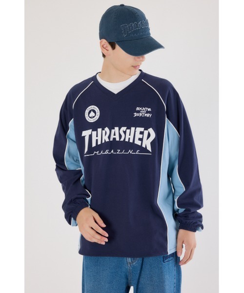 RODEO CROWNS WIDE BOWL（ロデオクラウンズワイドボウル）の「THRASHER GAME L/S Tシャツ（Tシャツ/カットソー・レディース・オフホワイト/ブラック/ネイビー・FREE）」の15枚目の写真