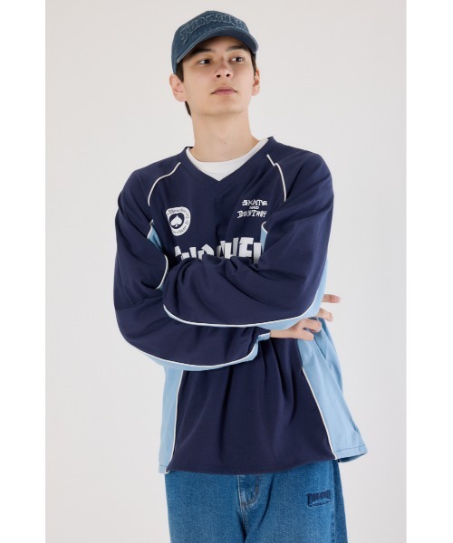 RODEO CROWNS WIDE BOWL（ロデオクラウンズワイドボウル）の「THRASHER GAME L/S Tシャツ（Tシャツ/カットソー・レディース・オフホワイト/ブラック/ネイビー・FREE）」の16枚目の写真