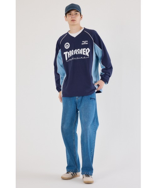 RODEO CROWNS WIDE BOWL（ロデオクラウンズワイドボウル）の「THRASHER GAME L/S Tシャツ（Tシャツ/カットソー・レディース・オフホワイト/ブラック/ネイビー・FREE）」の20枚目の写真