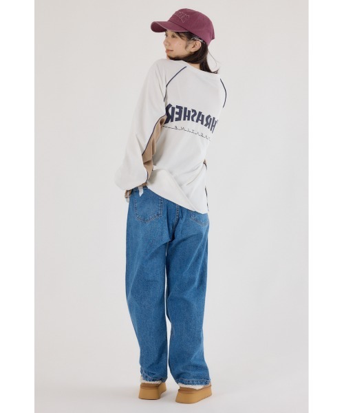 RODEO CROWNS WIDE BOWL（ロデオクラウンズワイドボウル）の「THRASHER GAME L/S Tシャツ（Tシャツ/カットソー・レディース・オフホワイト/ブラック/ネイビー・FREE）」の8枚目の写真