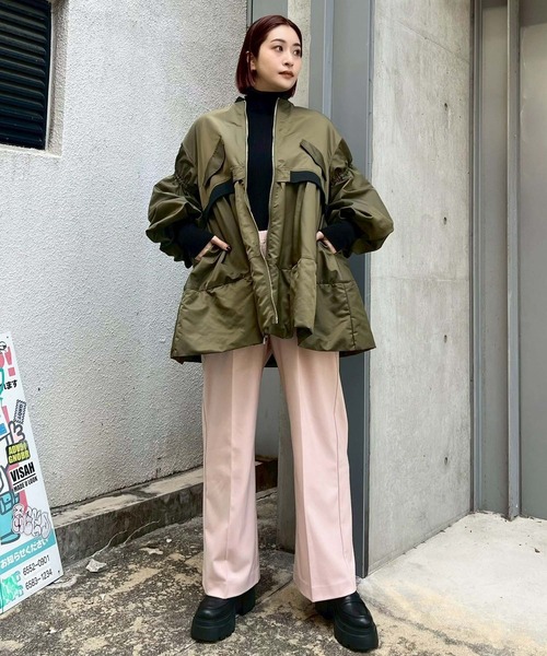 Narcissus ボンバーMA-1ジャケット/ブルゾン/モード/ライトアウター セール】【Original Design】ボンバーMA-1ジャケット/ブルゾン/モード